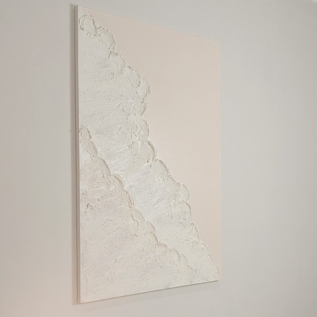 Toulouse Neutral Beach Waves Textured Canvas Wall Art - Rosey's Creations