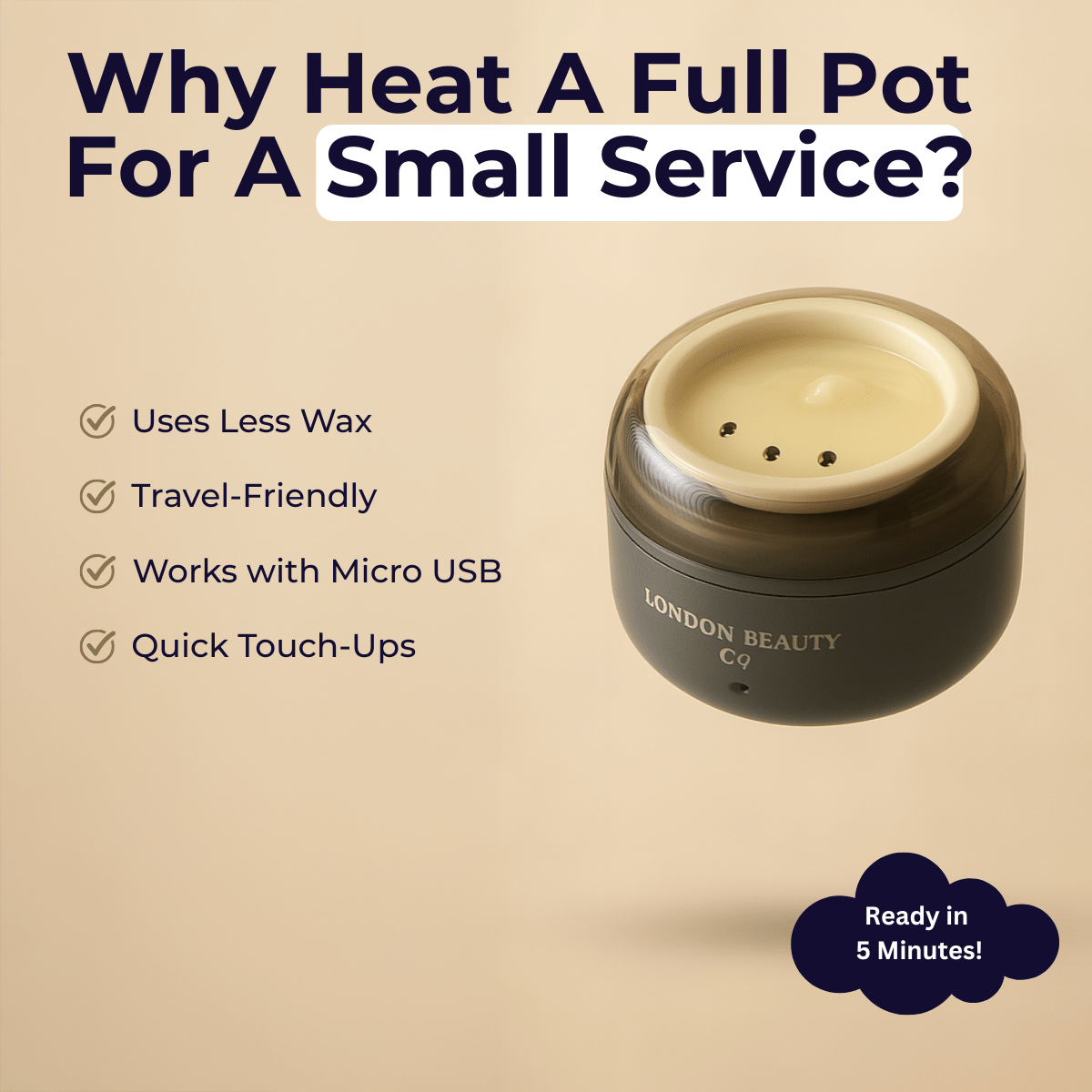 USB Mini Wax Heater Set - Home Use & Mobile use - Rosey's Creations