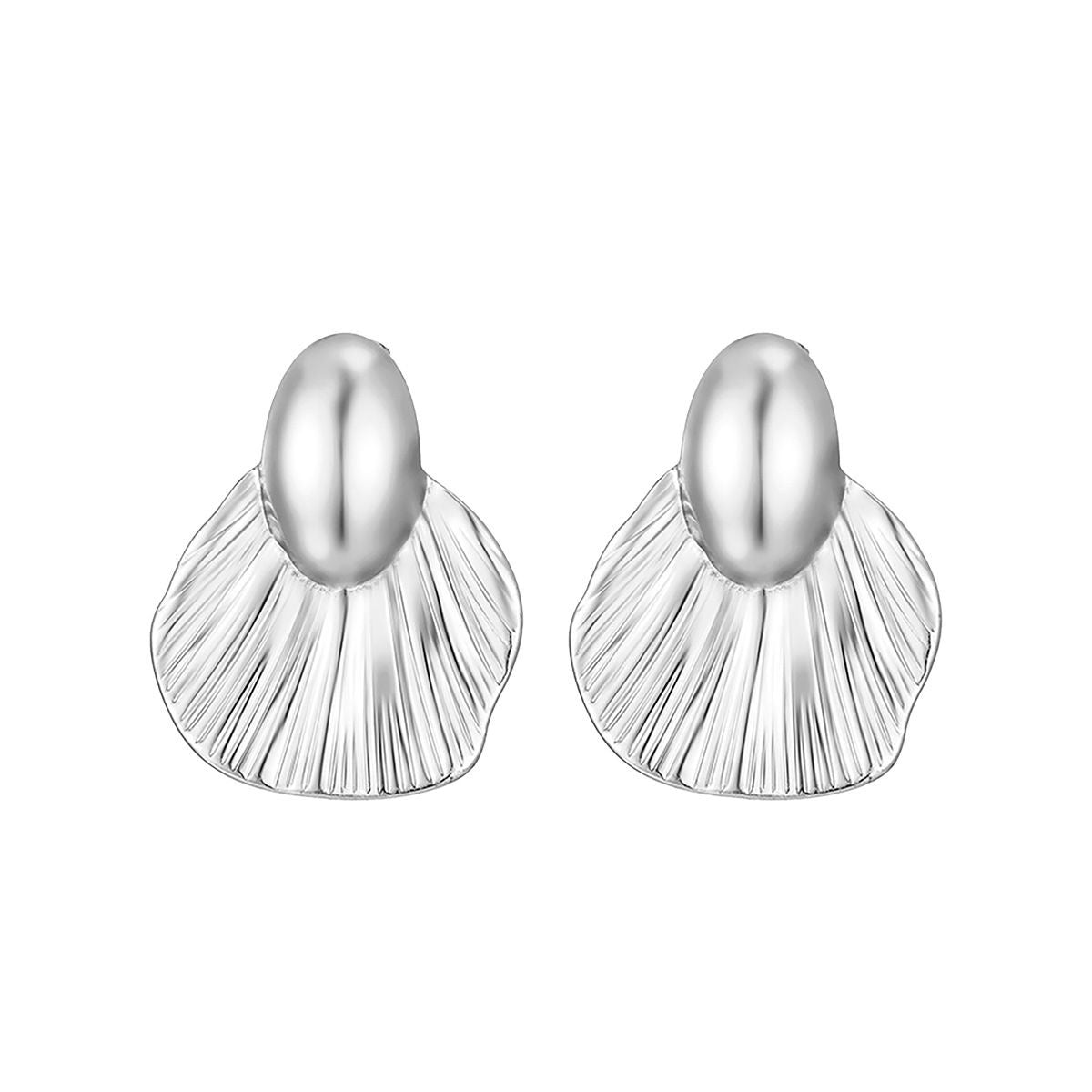 Knox Statement Sculpted Fan Earrings LUXE TONES