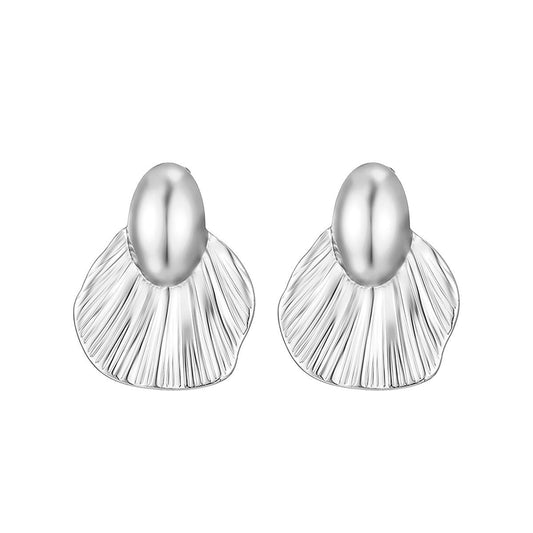 Knox Statement Sculpted Fan Earrings LUXE TONES