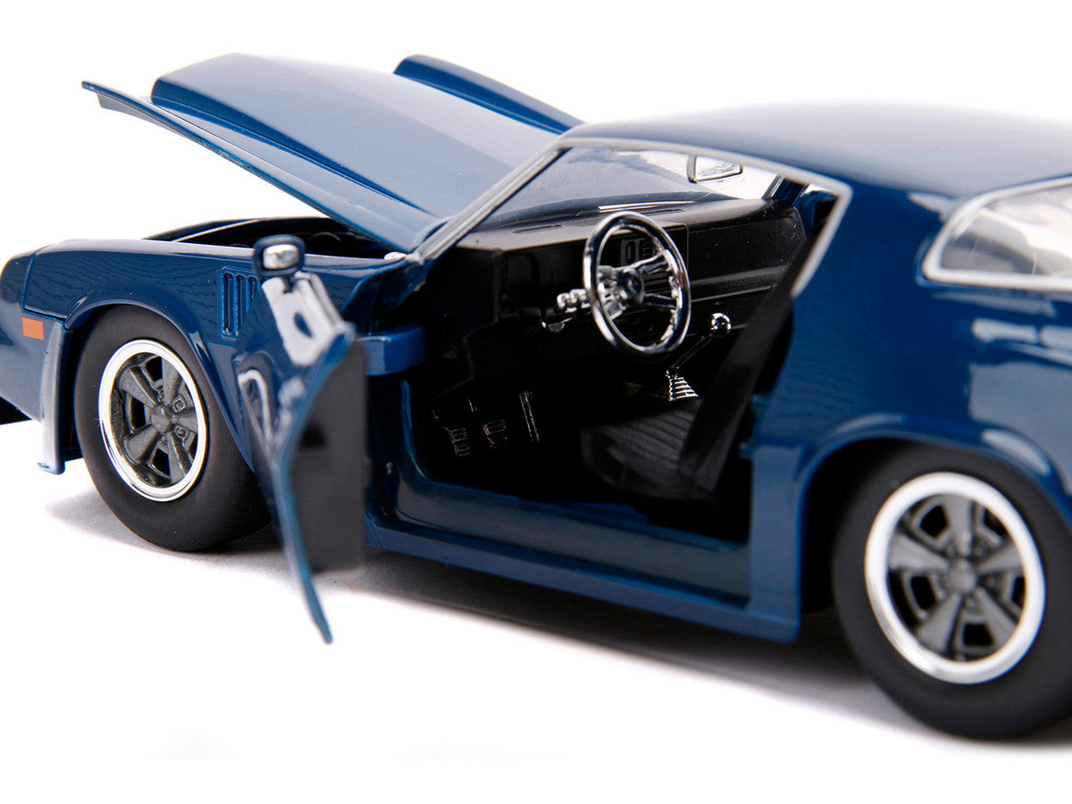 Billy's Chevrolet Camaro Z28 Dark Blue with Collectible Coin "Stranger Things" (2016) TV Series 1/24 Diecast Model Car by Jada Jada