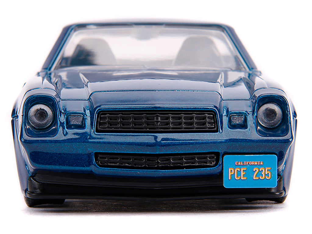 Billy's Chevrolet Camaro Z28 Metallic Dark Blue "Stranger Things" (2016) TV Series "Hollywood Rides" 1/32 Diecast Model Car by Jada Jada