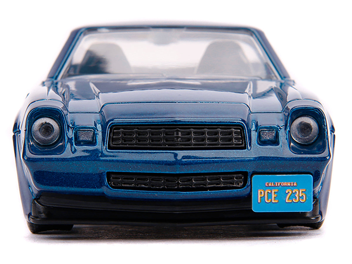 Billy's Chevrolet Camaro Z28 Metallic Dark Blue "Stranger Things" (2016) TV Series "Hollywood Rides" 1/32 Diecast Model Car by Jada Jada