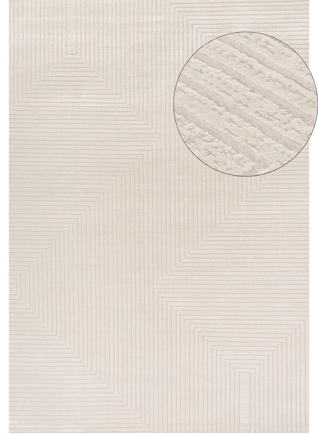 Carmel Cream Geometric Rug | 6040