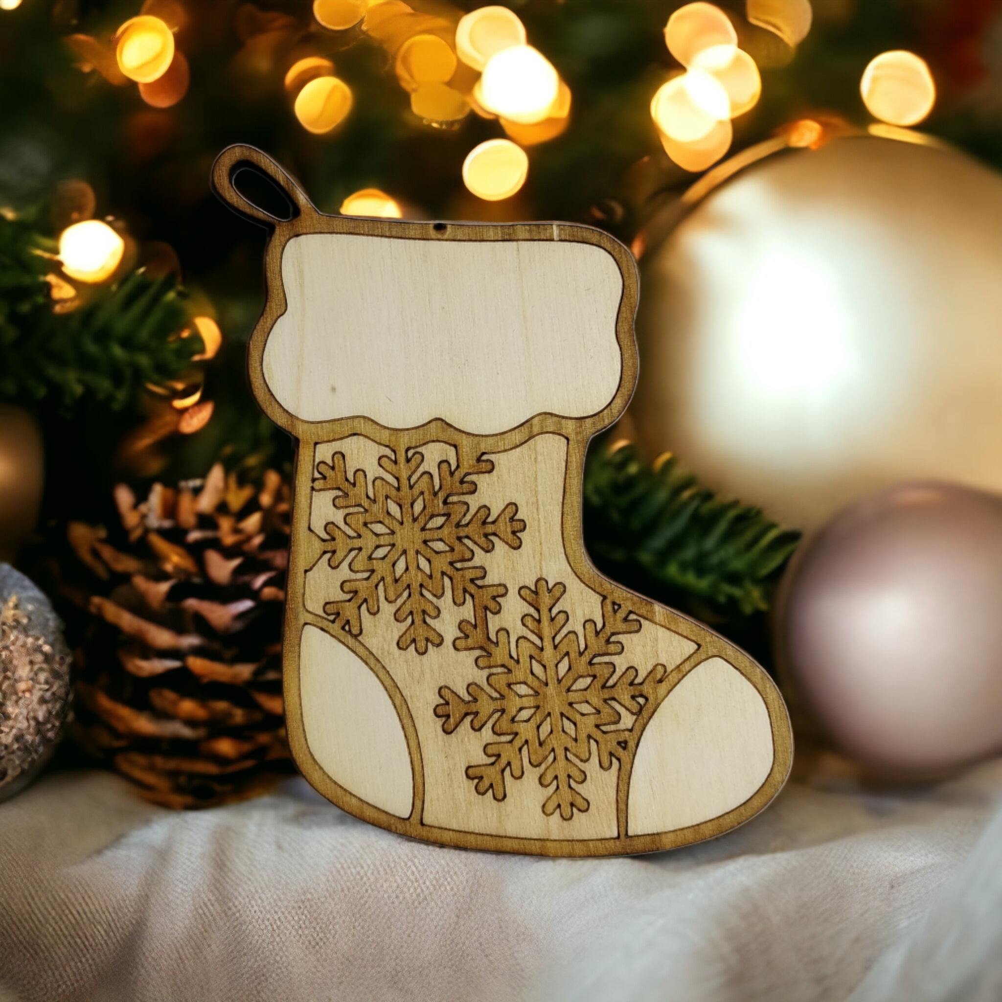 Christmas Socks Wooden Christmas Decoration Studio Rima