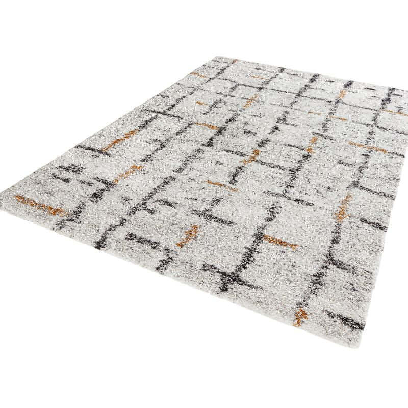 Deep-Pile Velour Rug Cream Colour