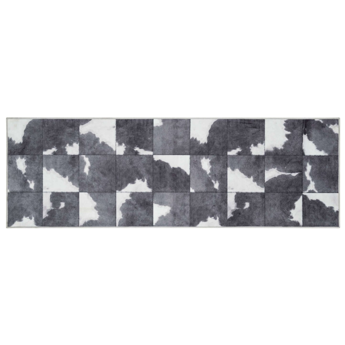 Faux Hides Rug Black and White