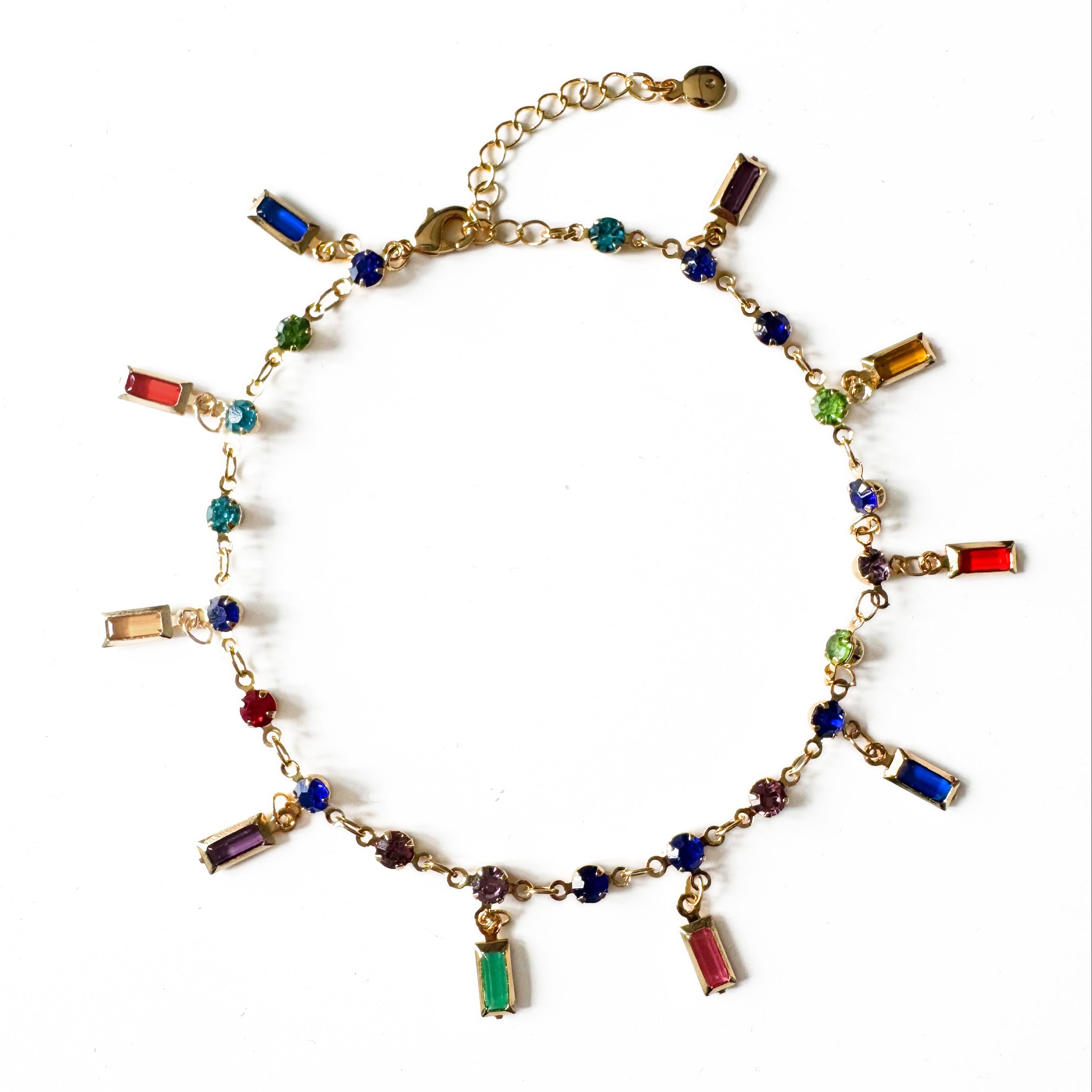 Issa Luxe 18k Gold Plated Jewelled Anklet LUXE TONES