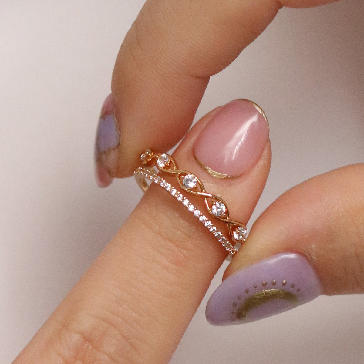 Five Cubic Layered Ring Nabi London