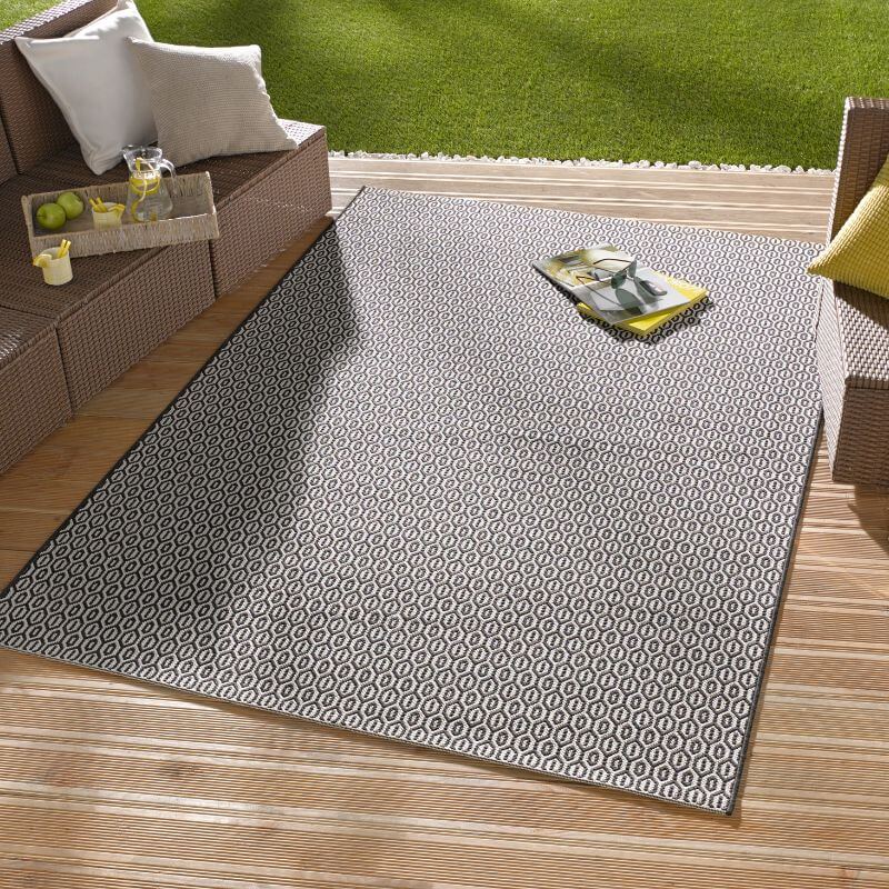 Indoor Outdoor Coin Rug – Geometric Design