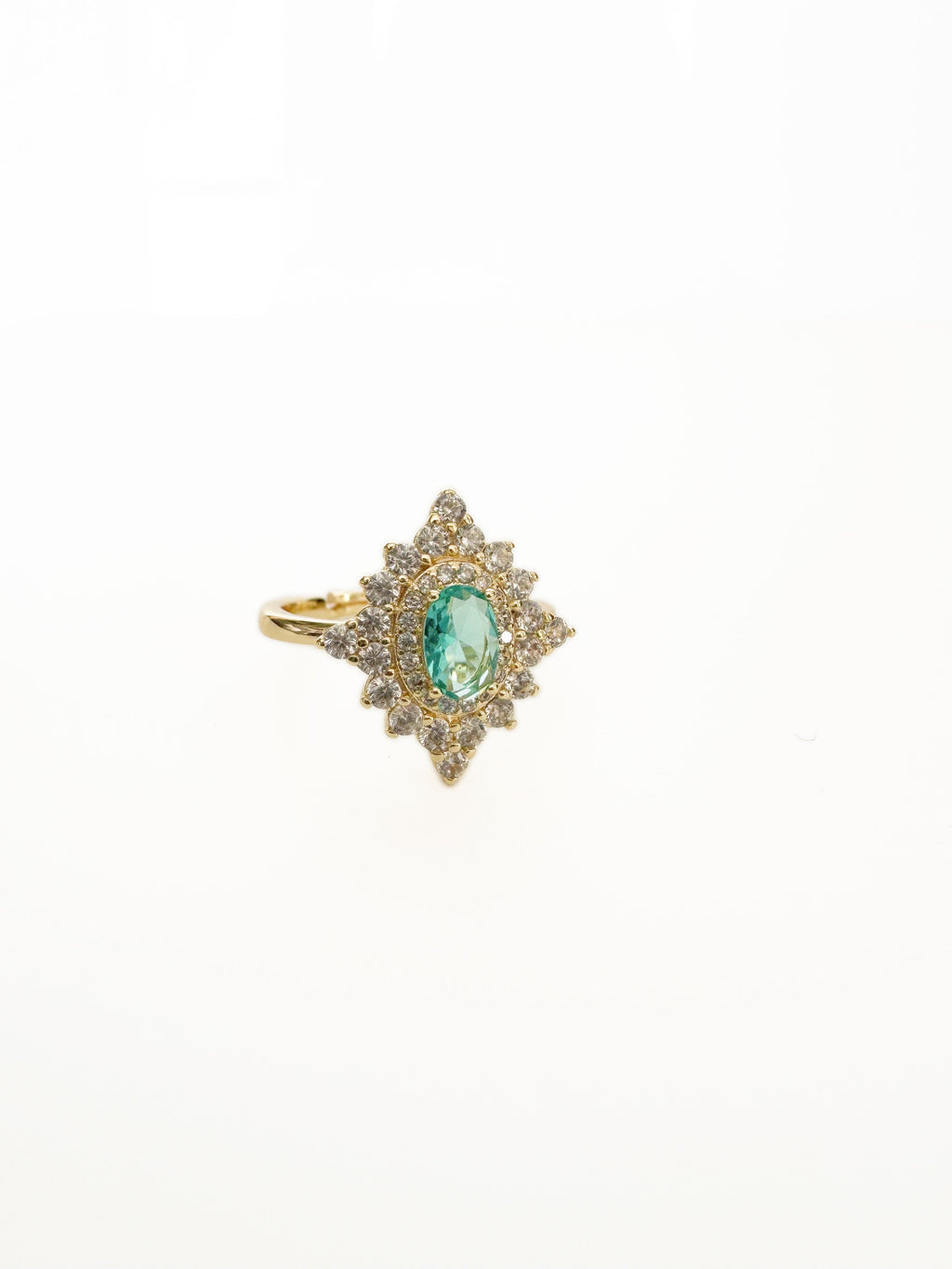 Florence Azure Stone Vintage Style Adjustable Ring LUXE TONES