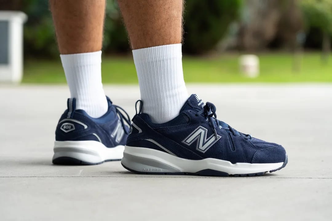 Men's Wide Fit New Balance MX608BB5 (New 624) Running Trainers - ABZORB Wide Fit Shoes UK
