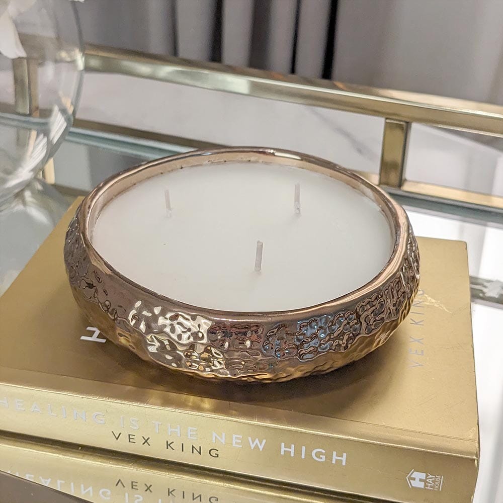Aeolian 3 Wick Bronze Scented Candle - Rosey's Creations