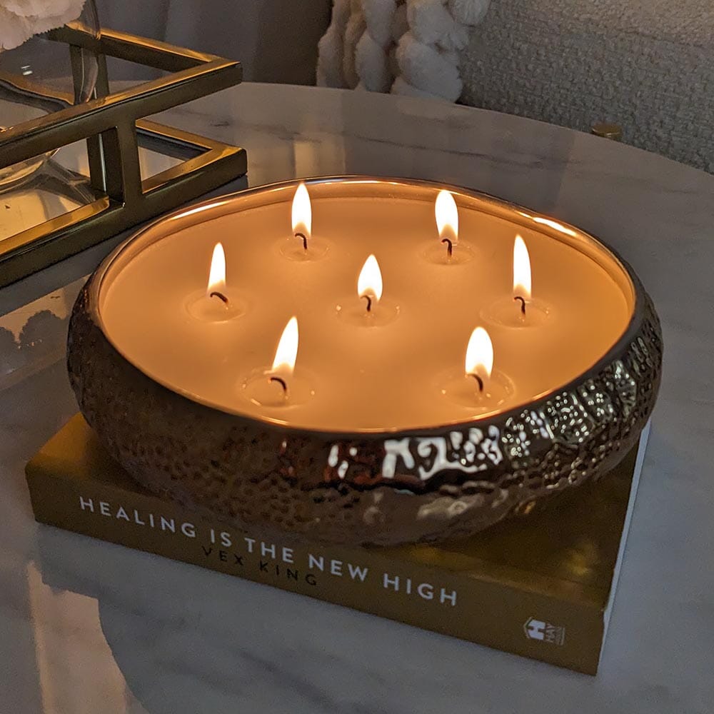 Aeolian 7 Wick Bronze Scented Candle - Rosey's Creations