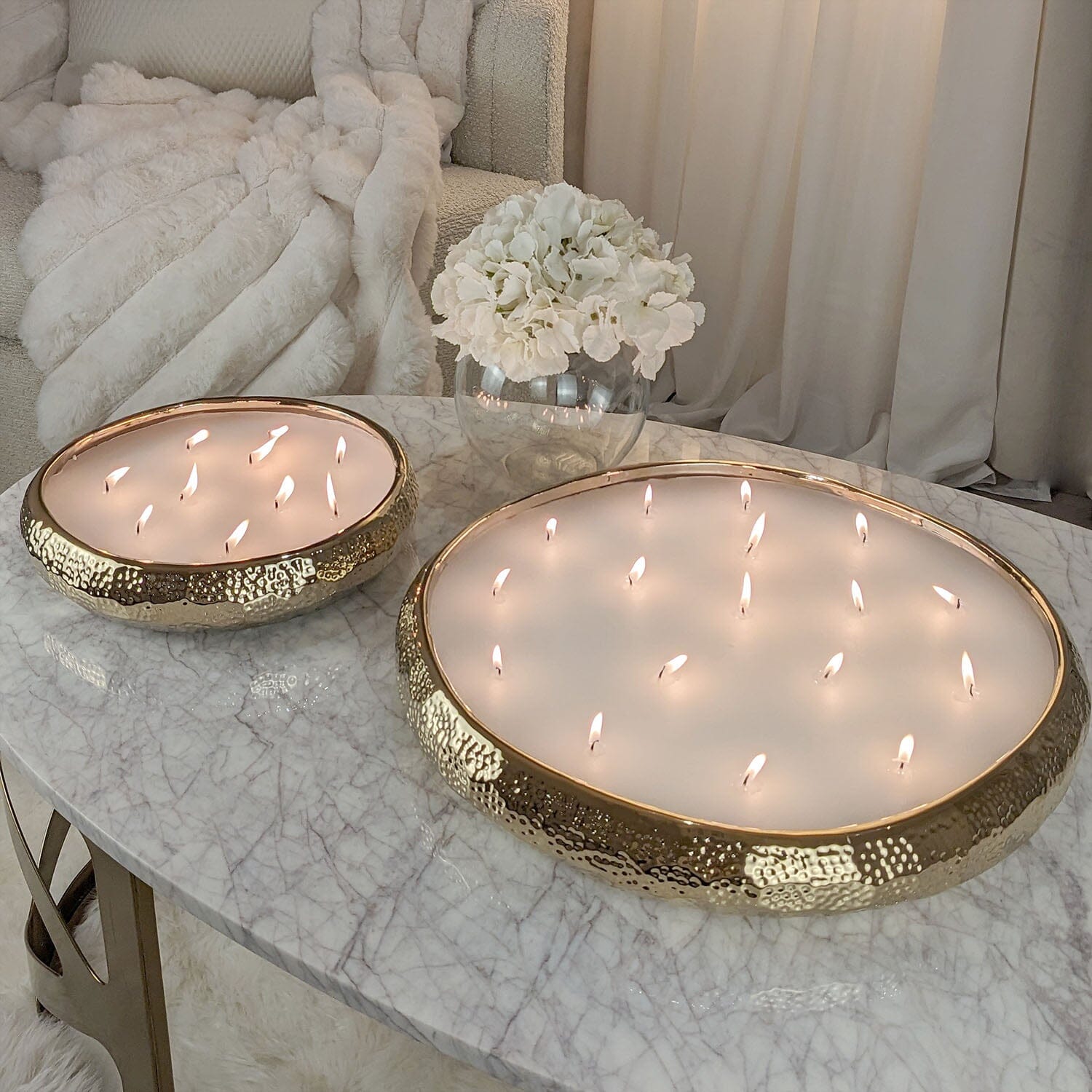 Aeolian XL Gold 17 Wick Scented Candle - Rosey's Creations