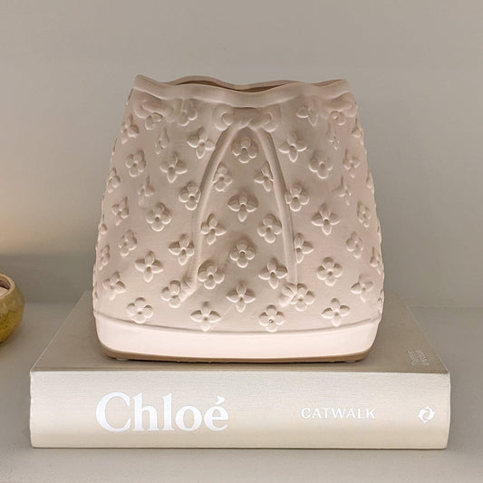 Alessia Beige Designer Inspired Handbag Ornament Rowen Homes