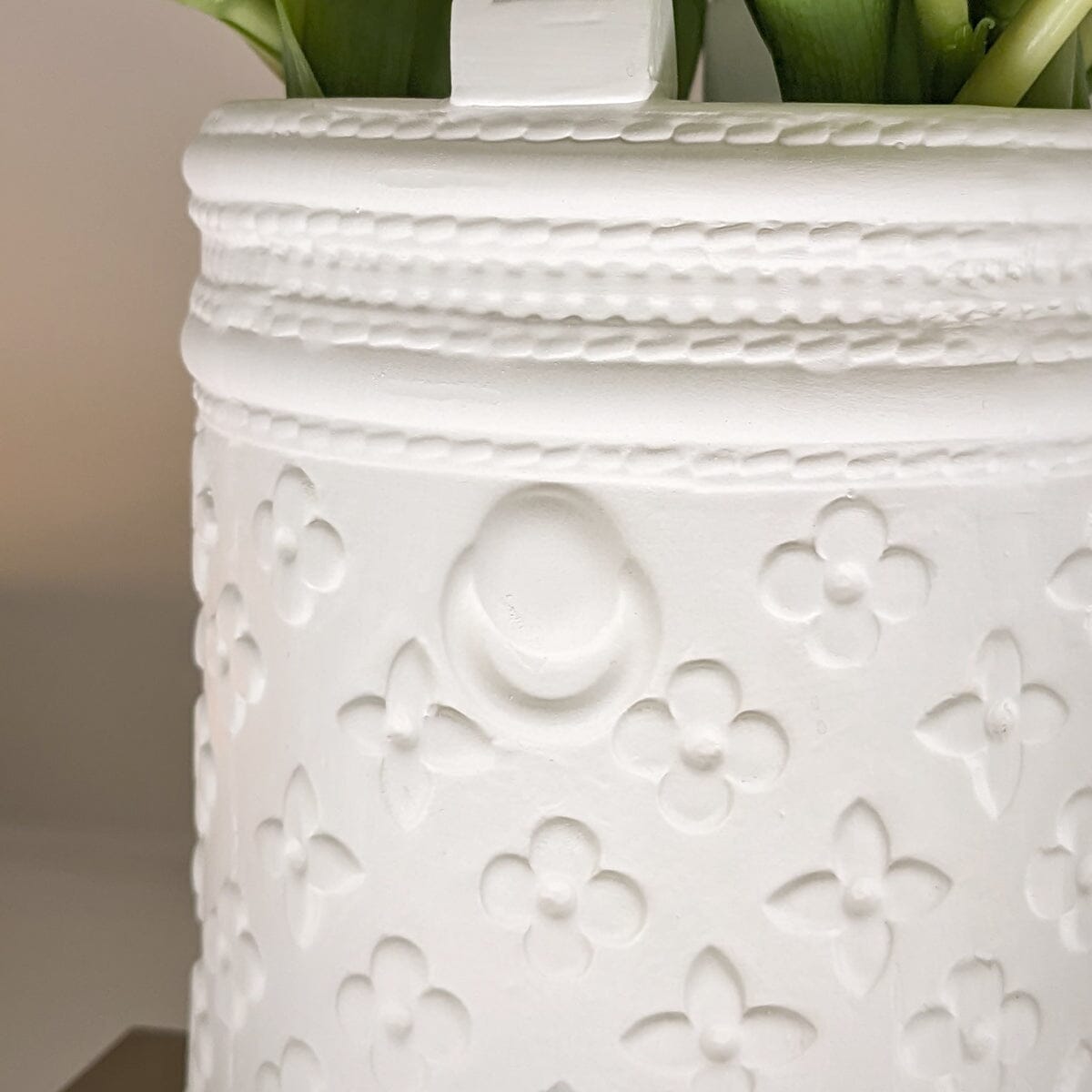 Astrid White Designer Inspired Handbag Ornament - Rosey's Creations