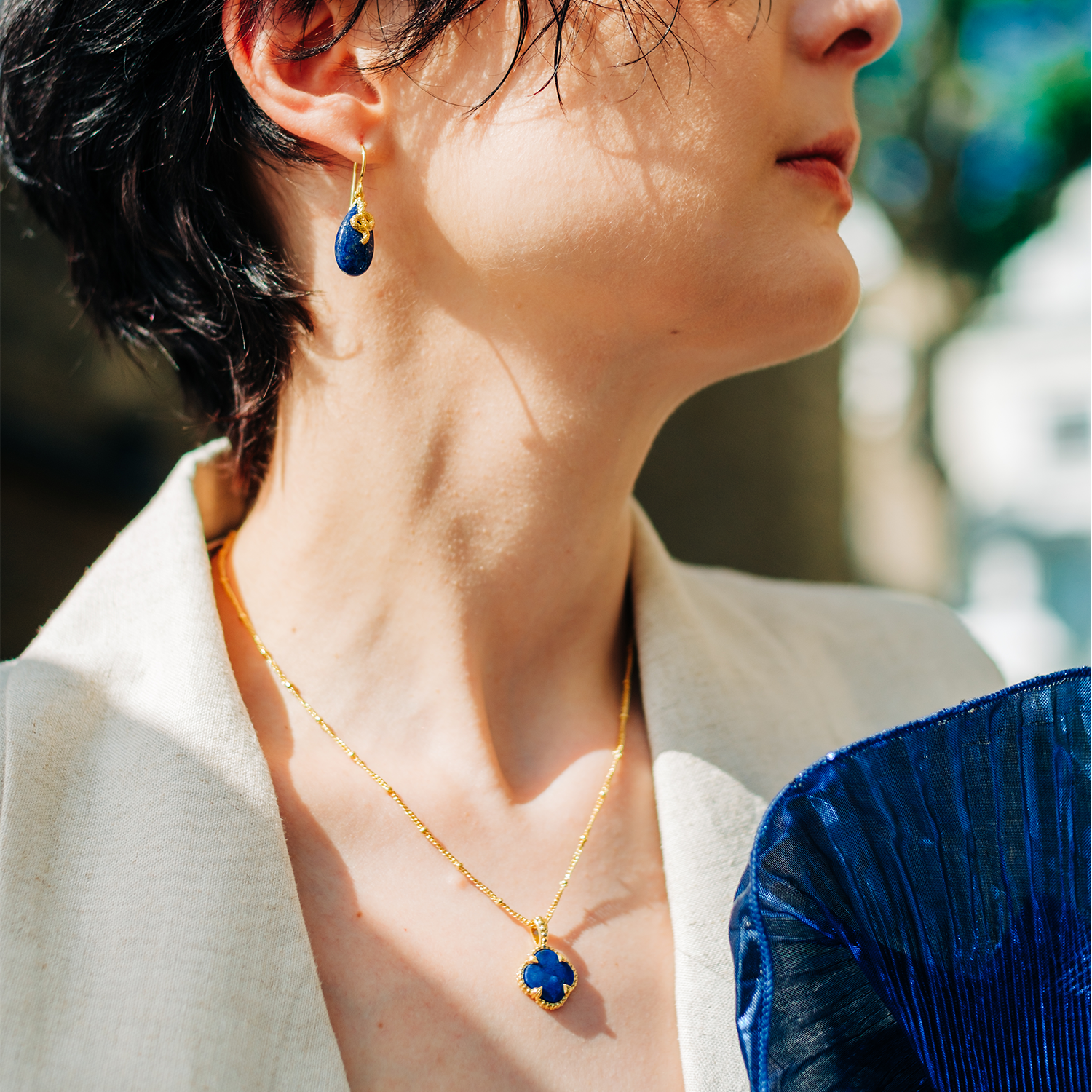 Tyche Gemstone Necklace Pariba Onyx Azuni London