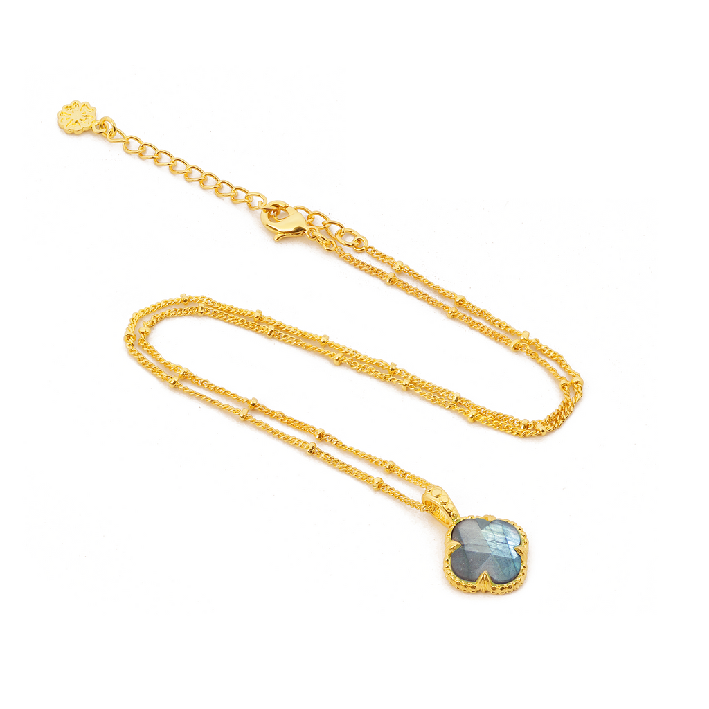 Tyche Gemstone Necklace Labradorite Azuni London