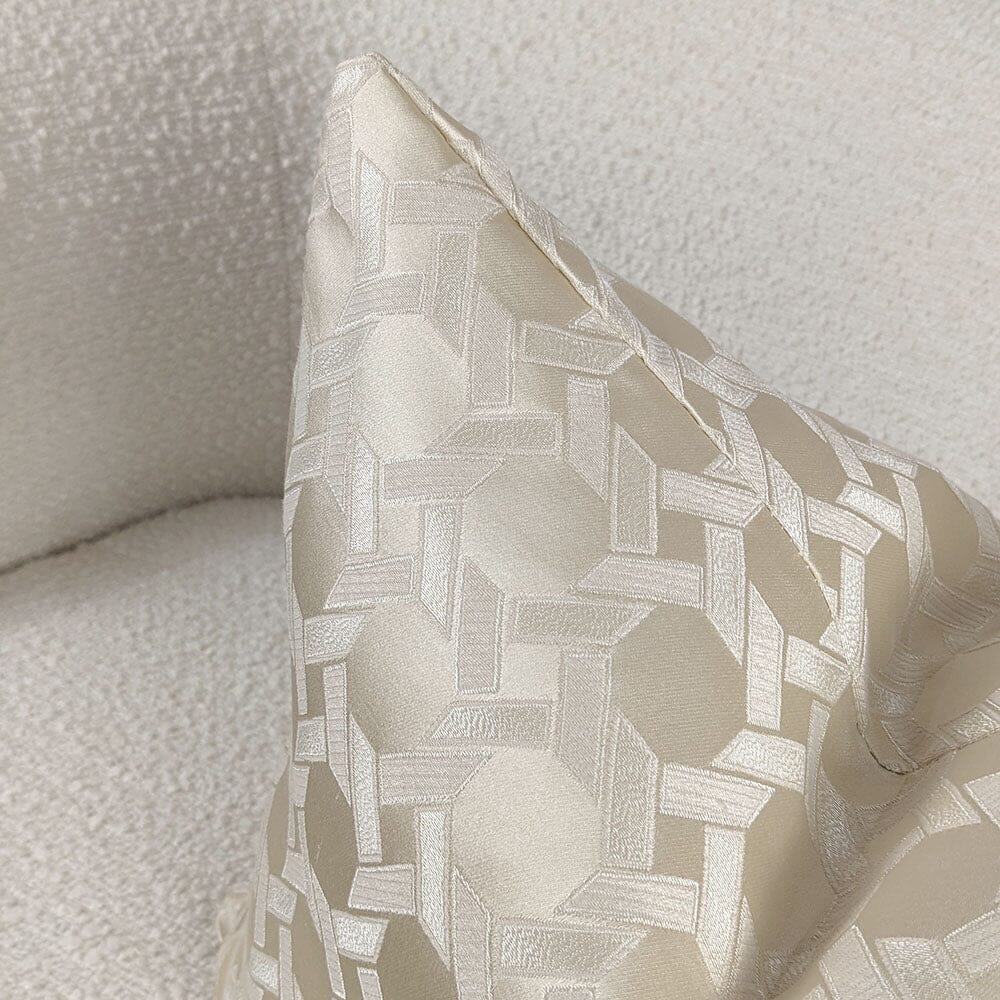 Aylin Gold Geometric Print Cushion - 45x45cm - Rosey's Creations