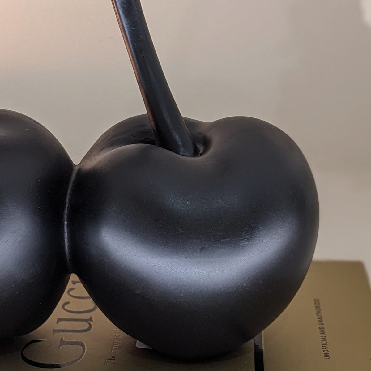 Black Decorative Cherry Ornament - Rosey's Creations