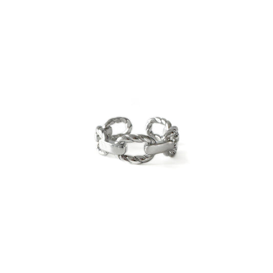 Delta Silver Contemporary Chain Link Ring.