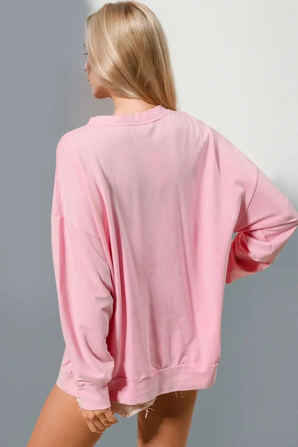 Double Take Sequin Nutcracker Round Neck Long Sleeve Sweatshirt - Rosey's Creations