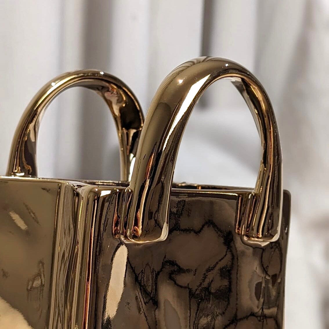 Elise Gold Handbag Decorative Vases - Set of 2 - Rosey's Creations