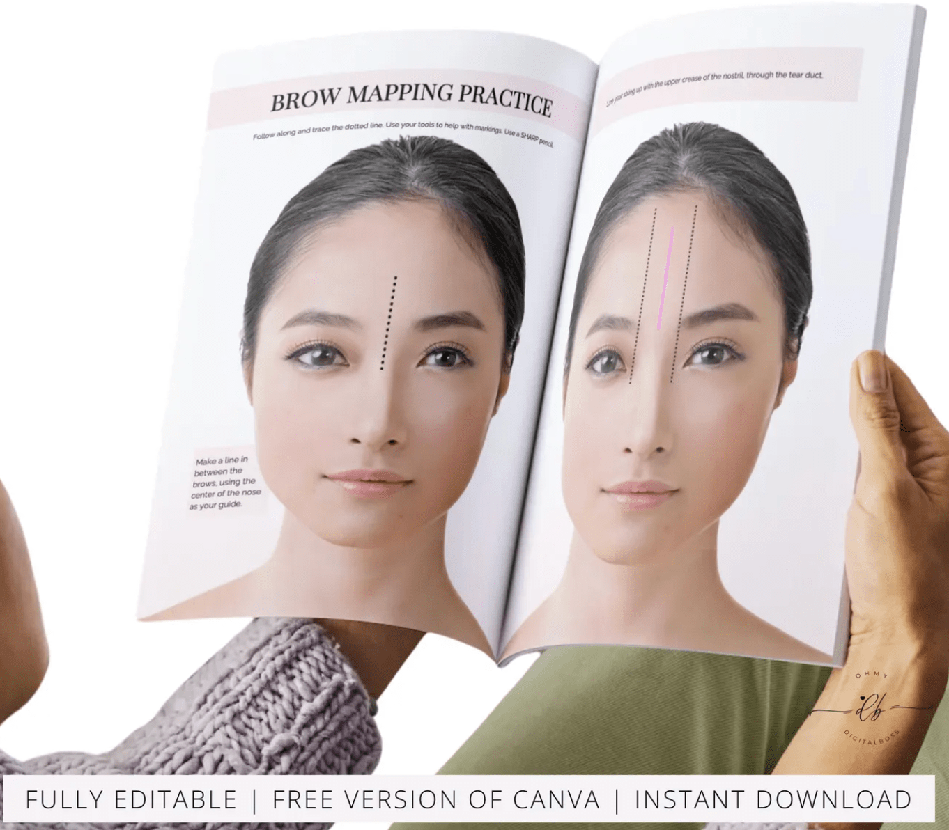 Eyebrow Mapping Course Editable Training Manual - Rosey's Creations