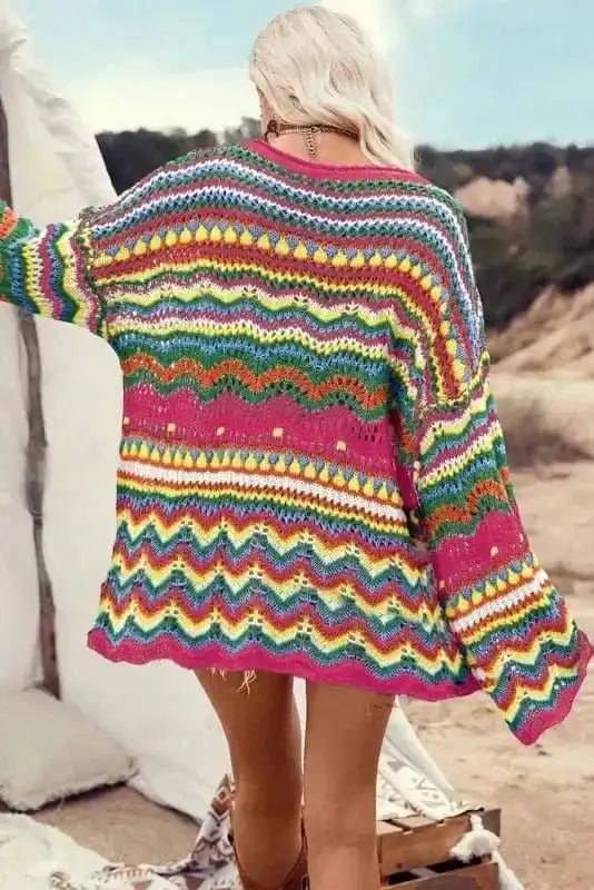 Artisanal Stripe Knit Jumper Fashionfitz