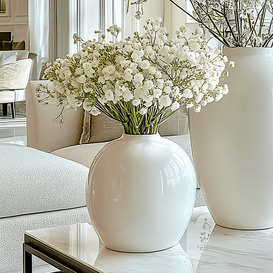 Faux White Gypsophila Bunch of Flowers - Rosey's Creations