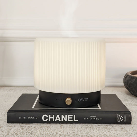 Fiorella Electronic Black & White Aroma Mist Diffuser Lamp - Rosey's Creations