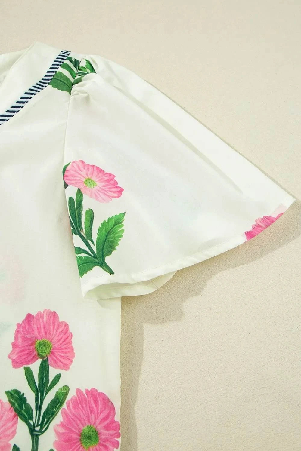 Floral Print Flutter Sleeve Summer Mini Dress - Rosey's Creations