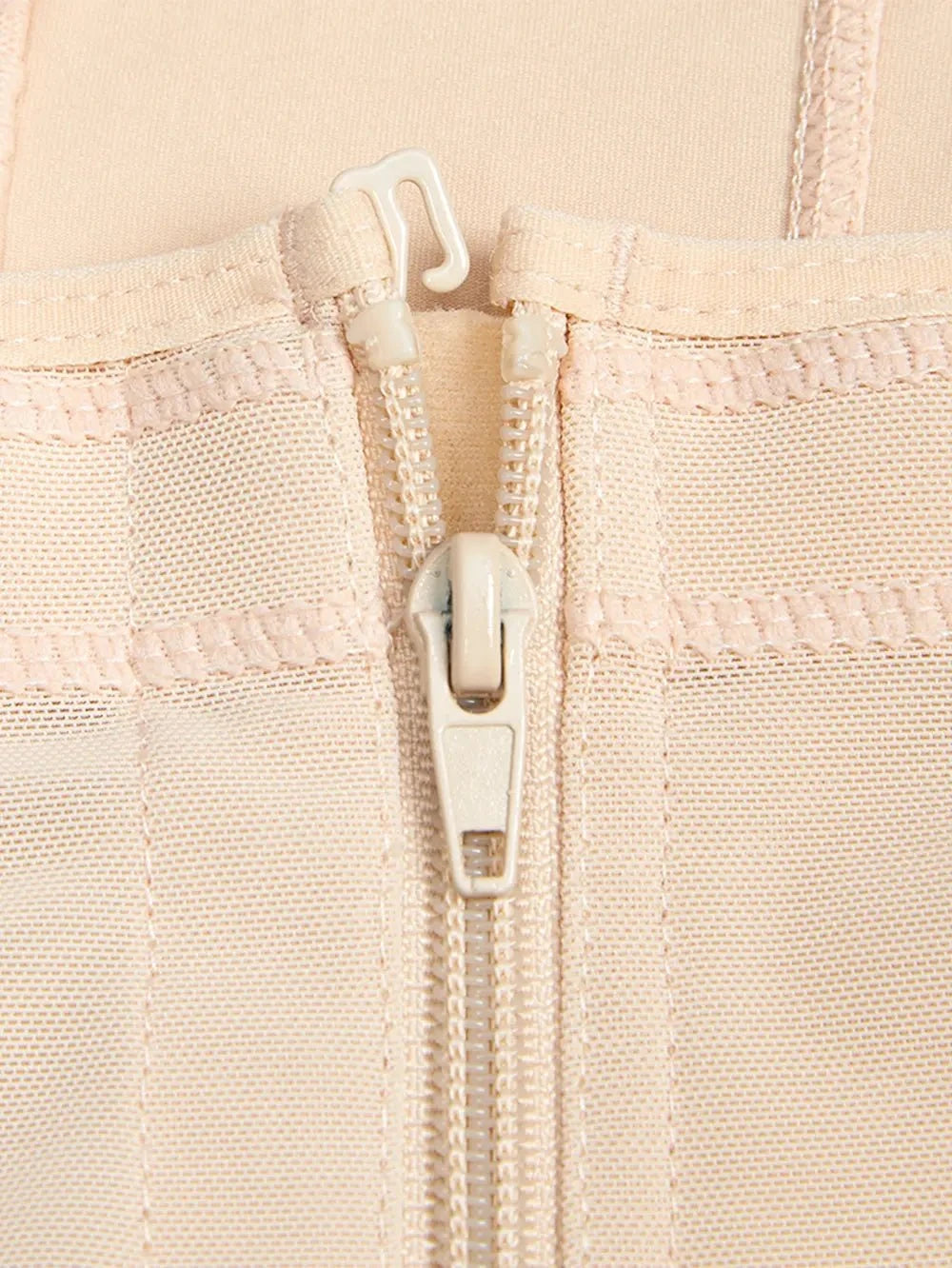 Full Size Zip Up Lace Detail Long Sleeve Shapewear - Rosey's Creations
