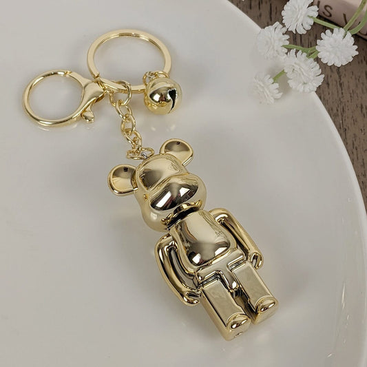 Gold Bear Keyring - Rosey's Creations