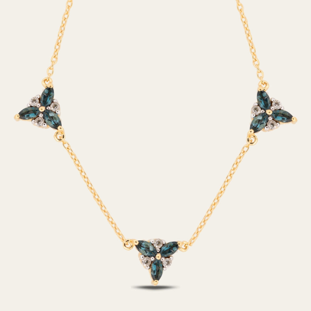 Gold Topaz Necklace - Galene Dainty London