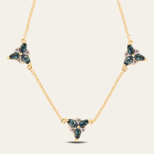 Gold Topaz Necklace - Galene Dainty London