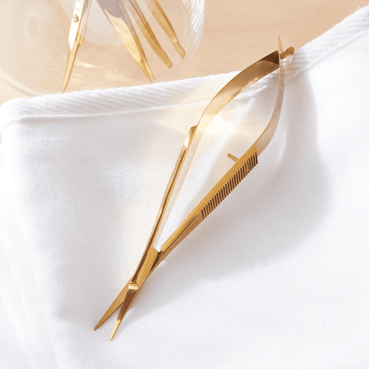 Gold Spring Professional Straight Brow Scissors - Rosey's Creations