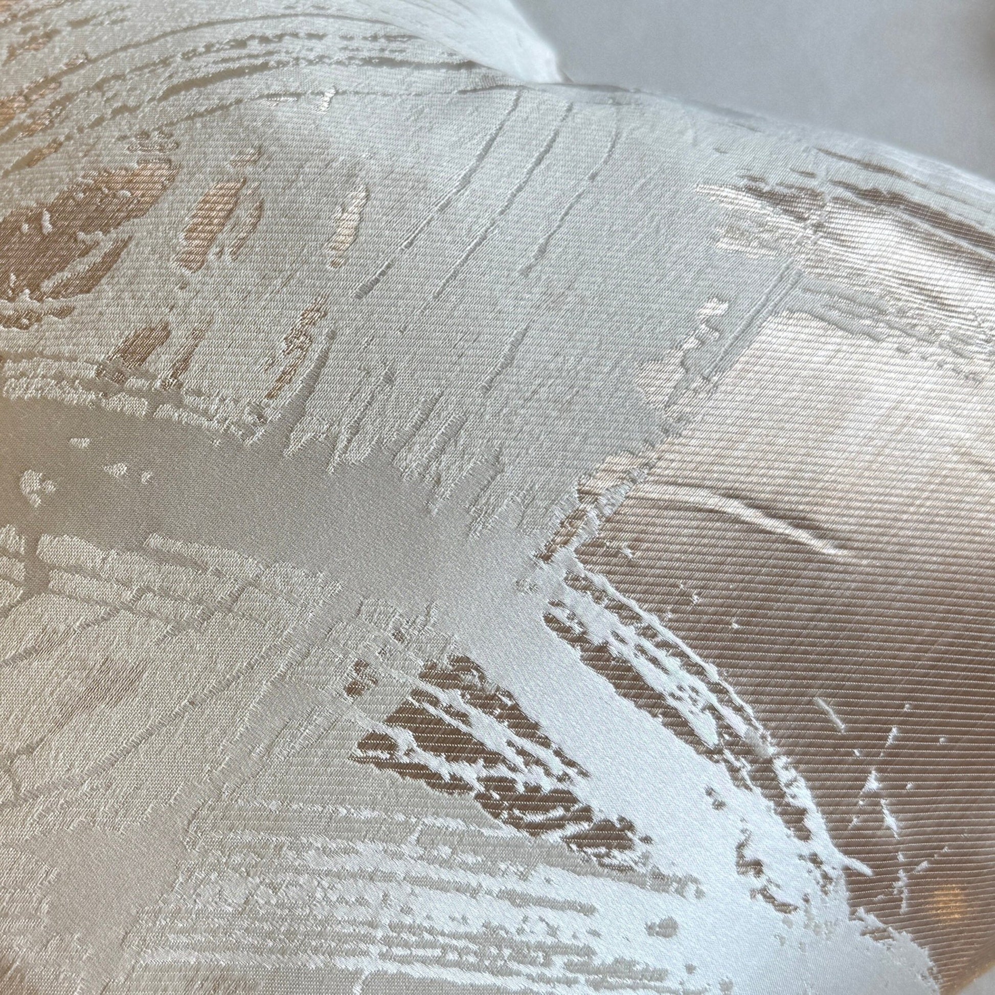 Harlow Cream & Gold Metallic Abstract Cushion - 50x50cm - Rosey's Creations