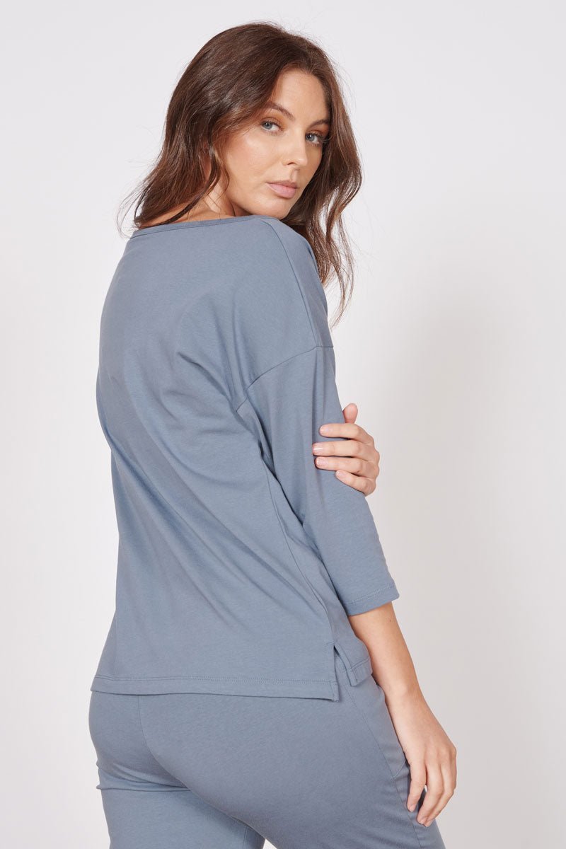 Georgia Blue Loungewear Soft Touch Long Sleeved Top Jeetly.com
