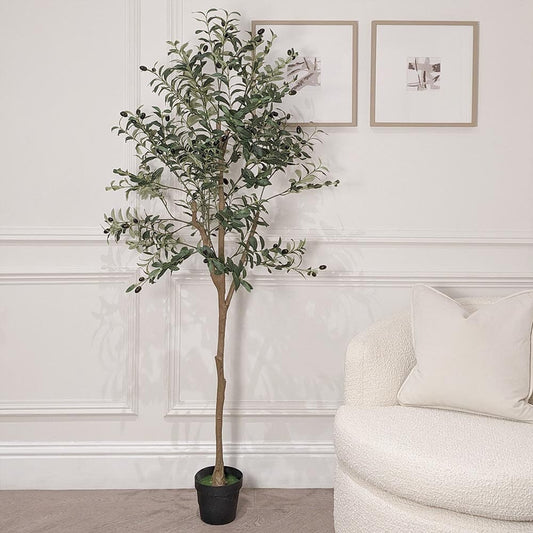 Large Faux Potted Olive Tree - Rosey's Creations