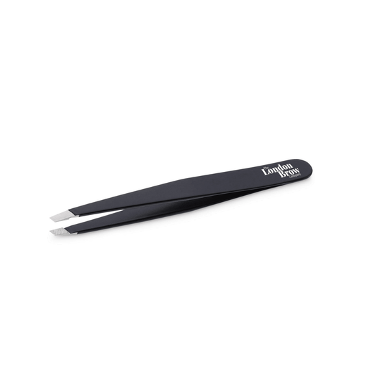 London Brow Precision Slanted Brow Tweezers - Black - Rosey's Creations