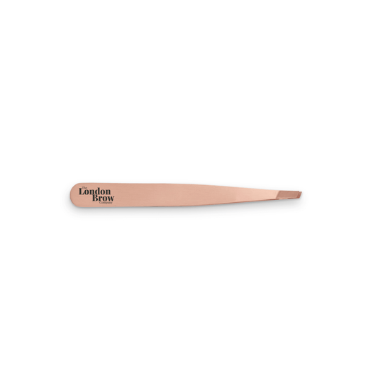 London Brow Precision Slanted Rose Gold Tweezers - Rosey's Creations