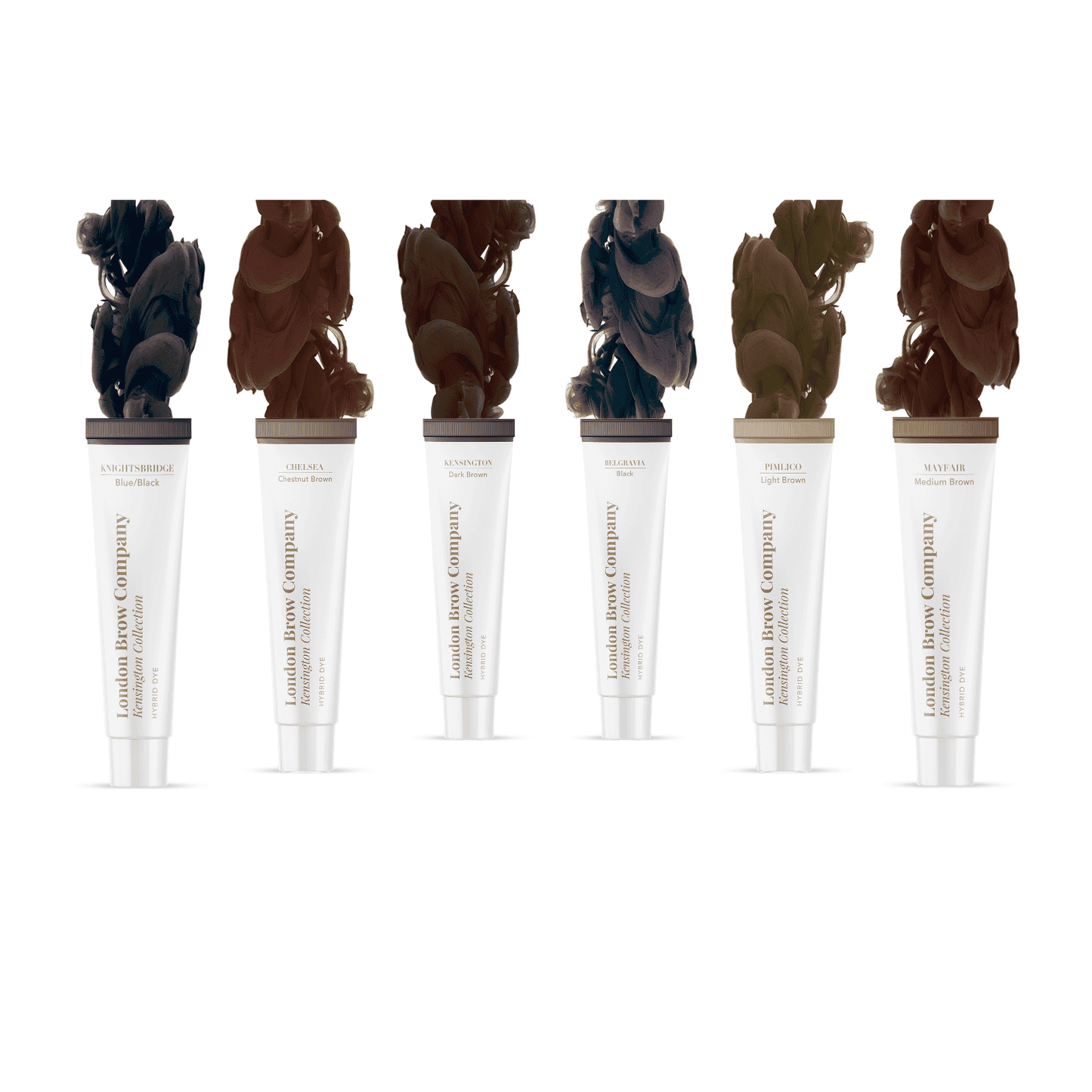 London Hybrid Dye Brow Stain 6 Colour Set - Rosey's Creations