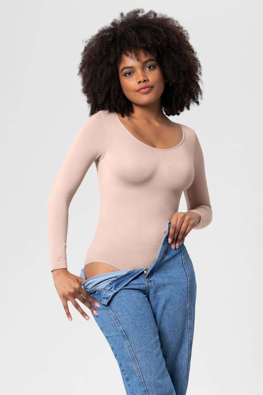 Long Sleeve Shaping Bodysuit - Rosey's Creations