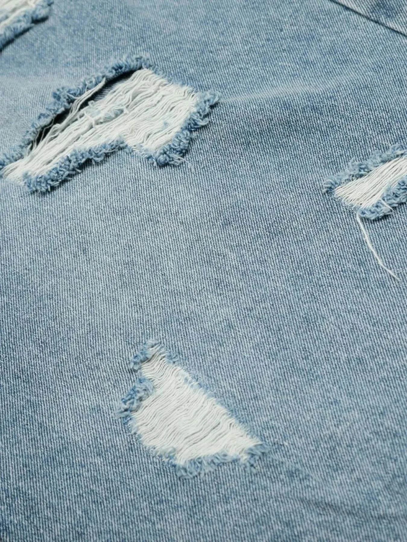Men's Oversized Distressed Demin Shorts - Rosey's Creations