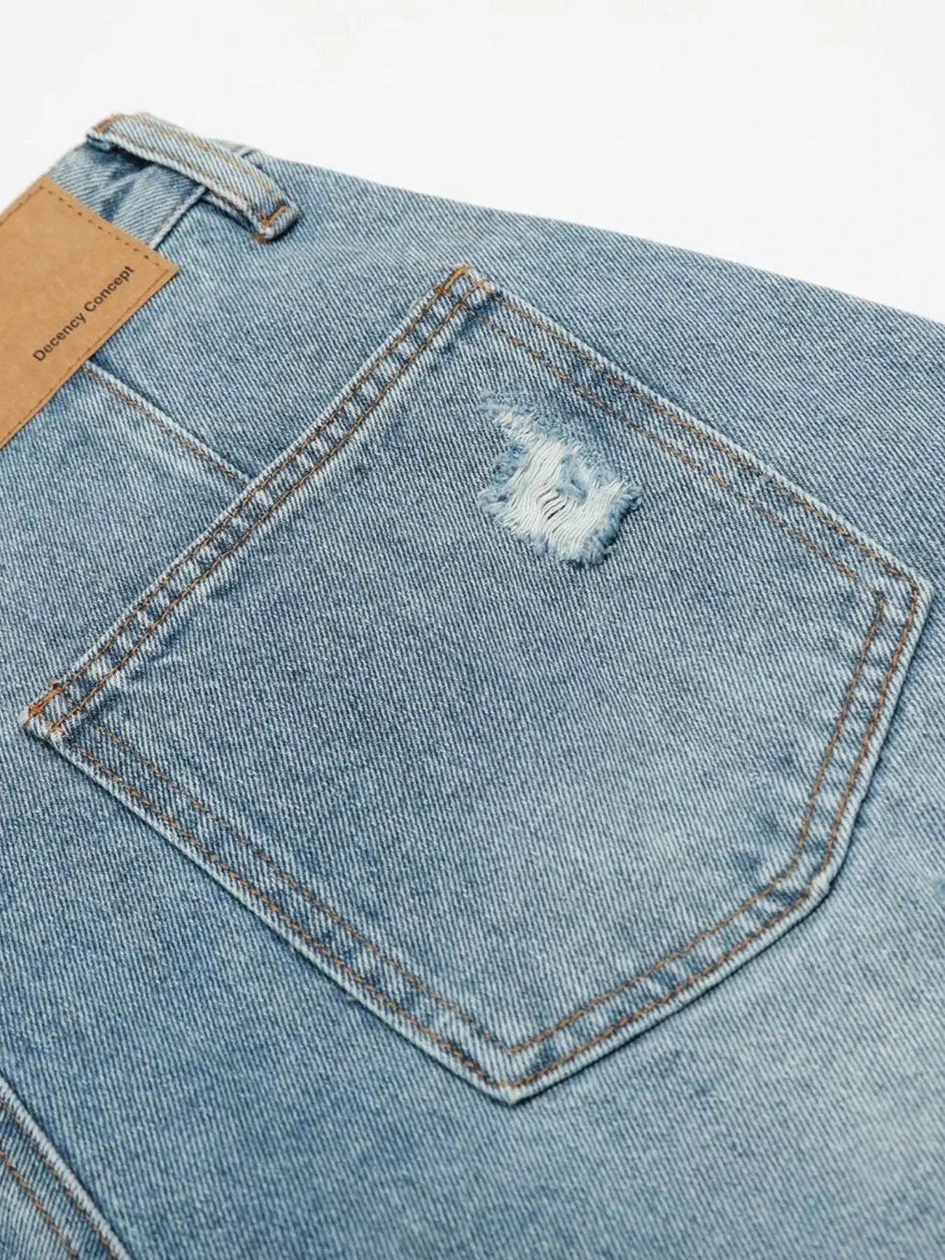 Men's Oversized Distressed Demin Shorts - Rosey's Creations