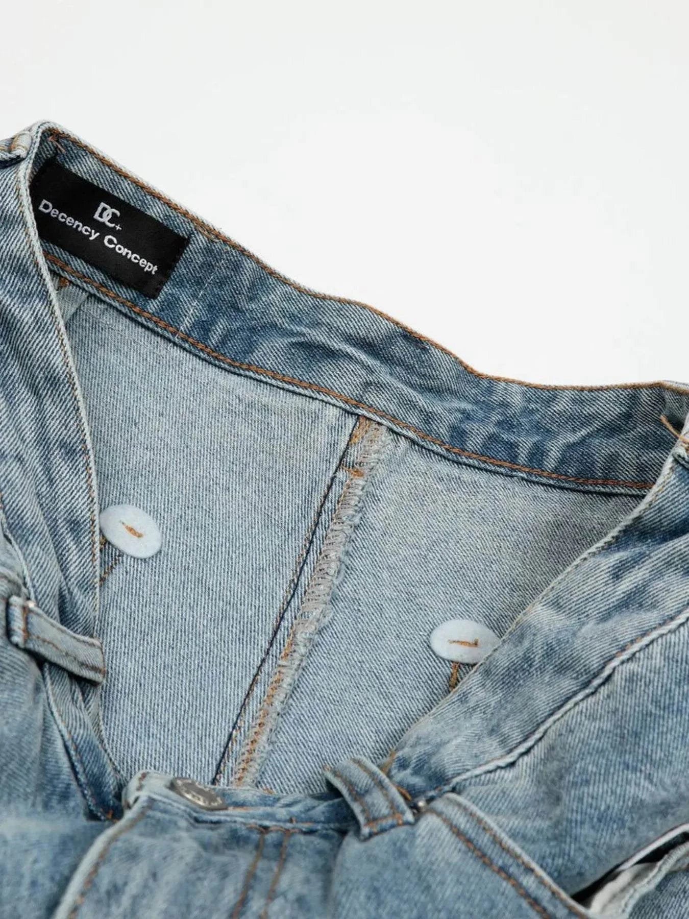 Men's Oversized Distressed Demin Shorts - Rosey's Creations