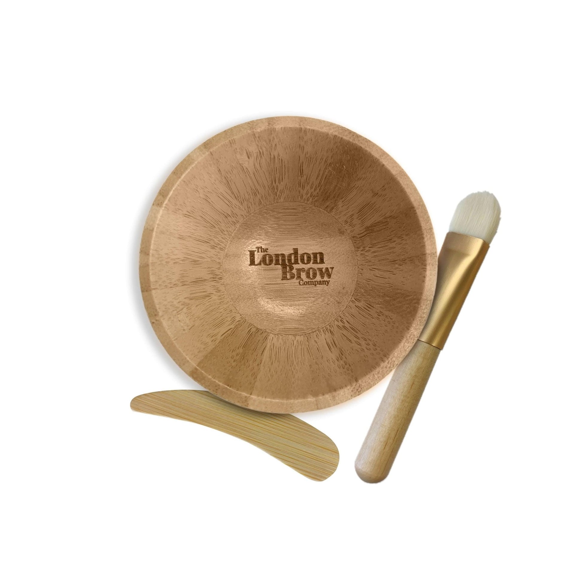 Mini Bamboo Mixing Bowl With Brush & Spatula - Rosey's Creations