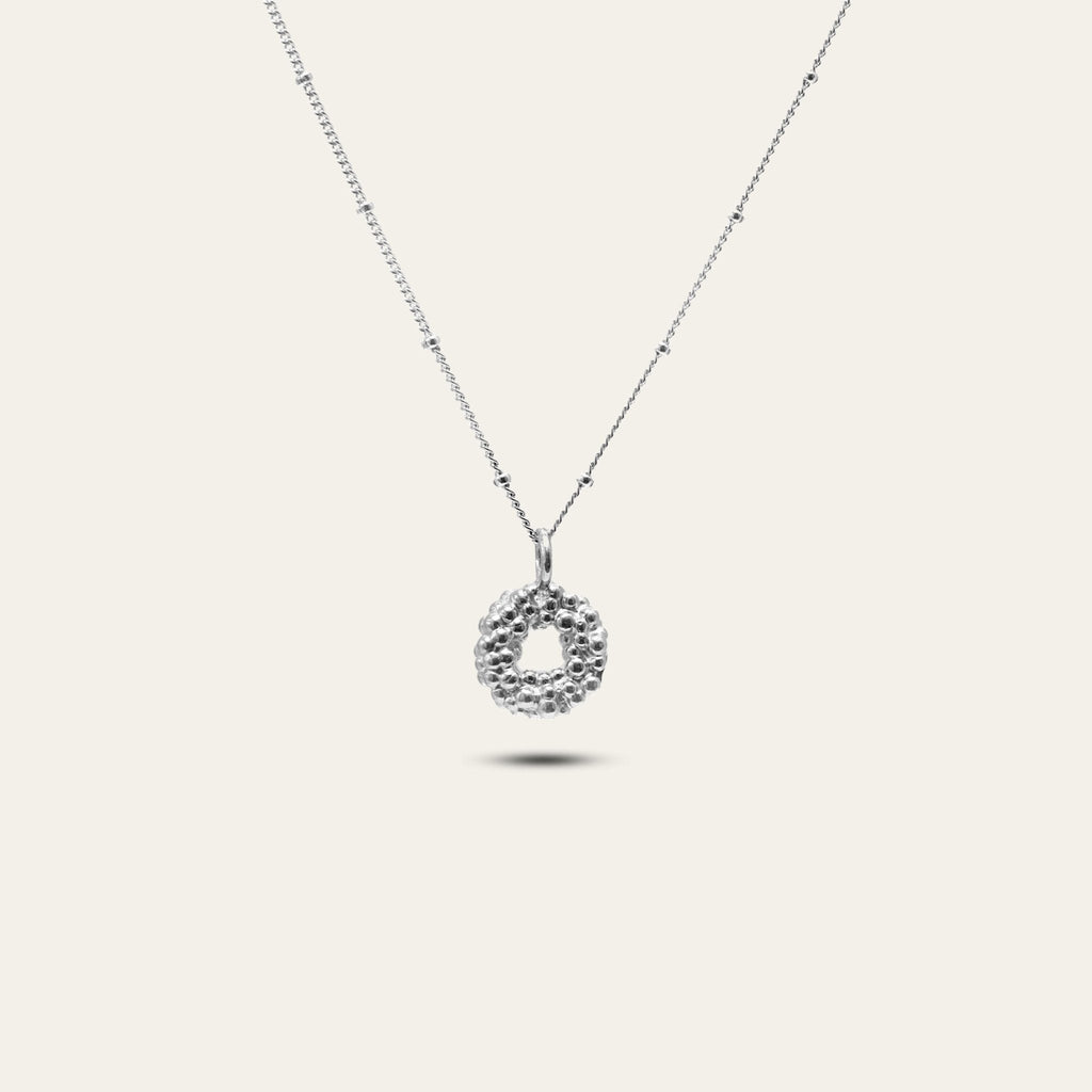 Mini Silver Barnacle Necklace Dainty London